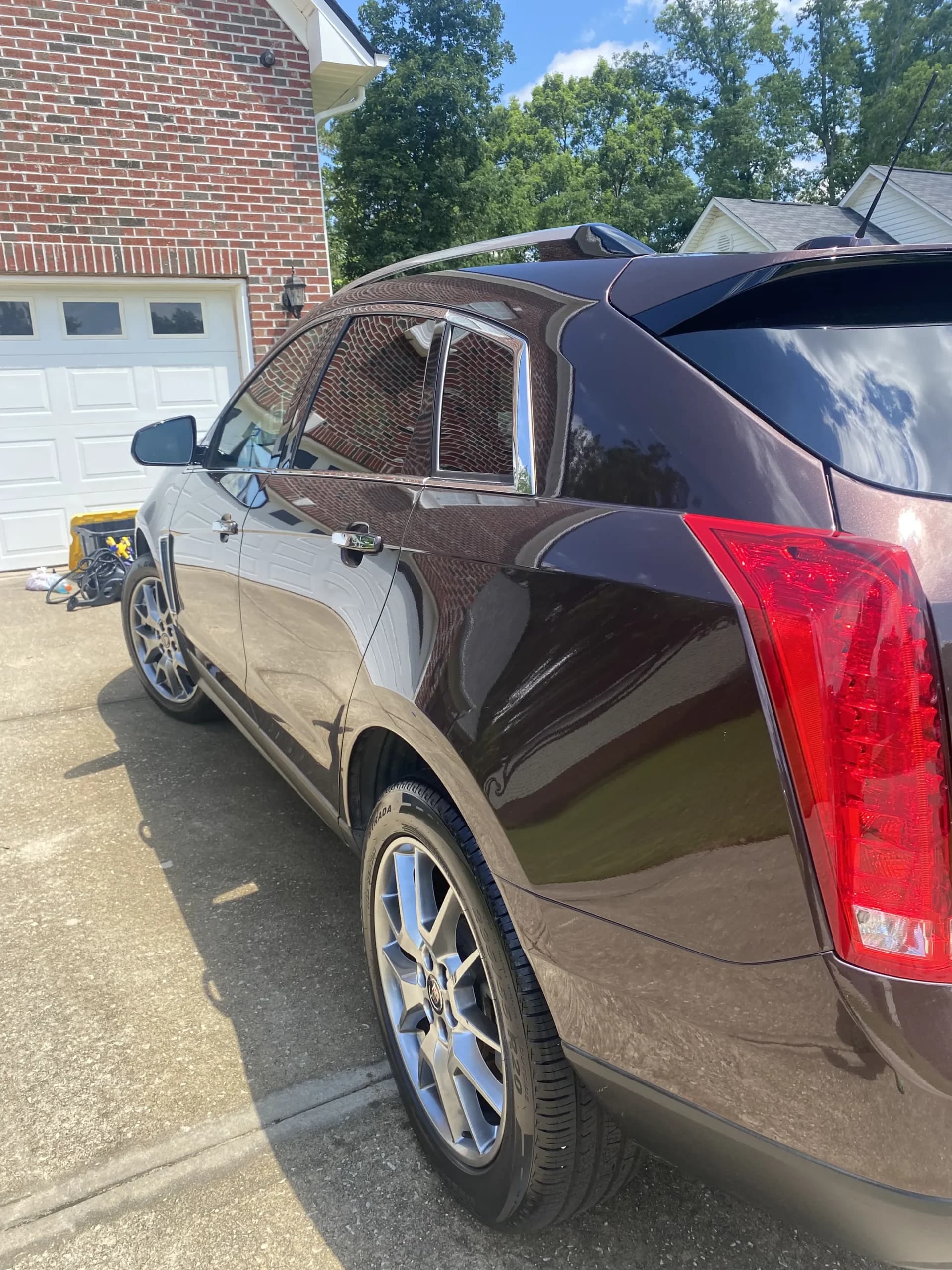 Hand-polished vehicle — premium detailing service Fayetteville NC